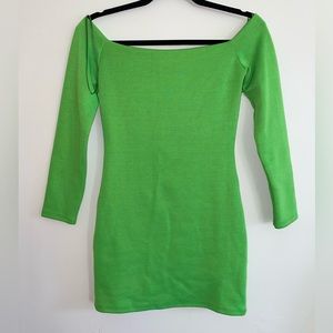Zara Green long sleeve dress